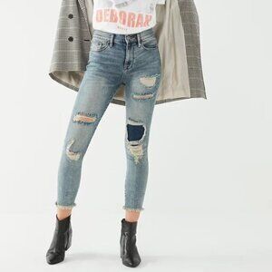 BDG Crop Twig High Rise Distressed Skinny Jeans Size 26